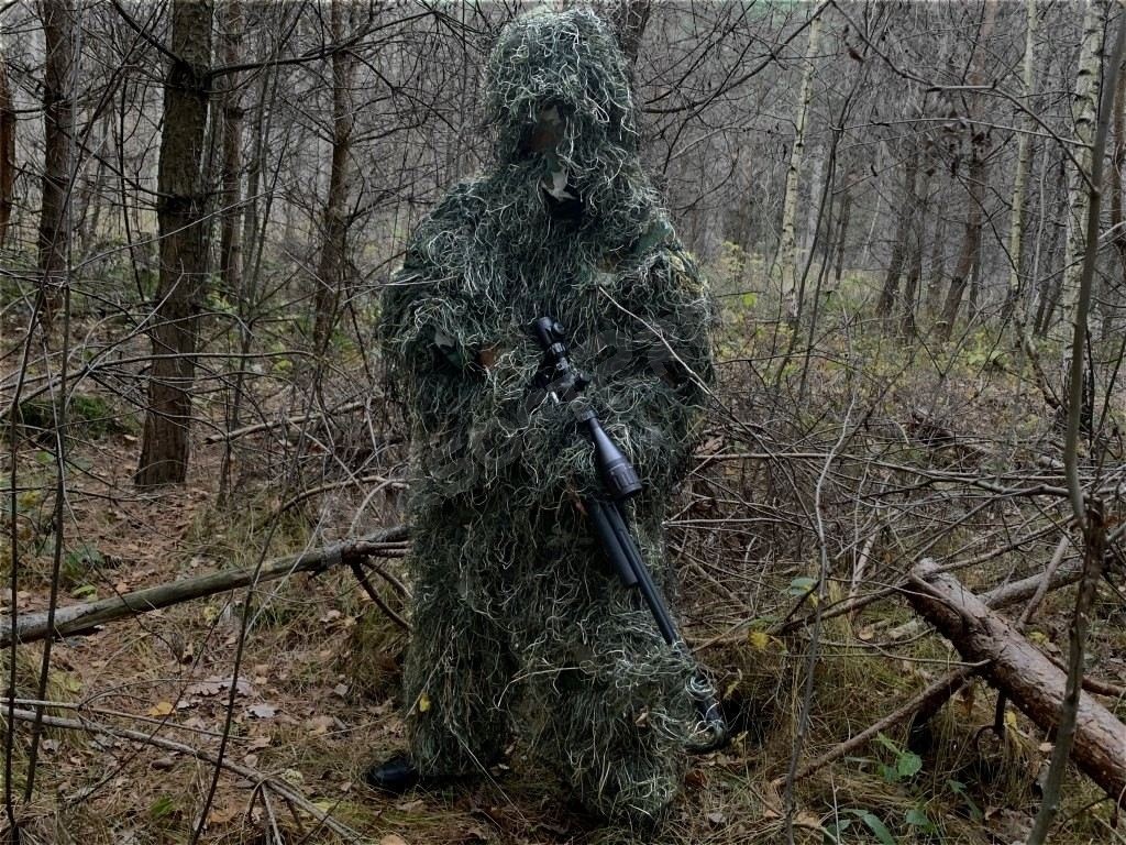 Maskovacie oblek Tactical pre ostreľovača - Woodland [AITAG]