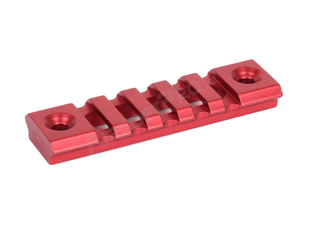 Hliníková odľahčená RIS lišta pre KeyMod predpažbie - 7cm, červená [A.C.M.]