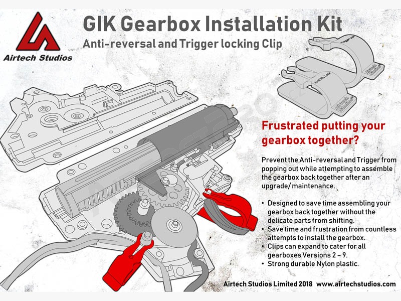Pomôcky pre ľahké uzavretie mechaboxu GIK - 2ks [Airtech Studios]