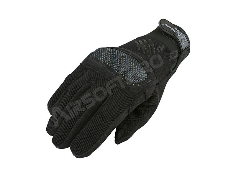 Vojenské taktické rukavice Shield - čierne, vel.XL [Armored Claw]