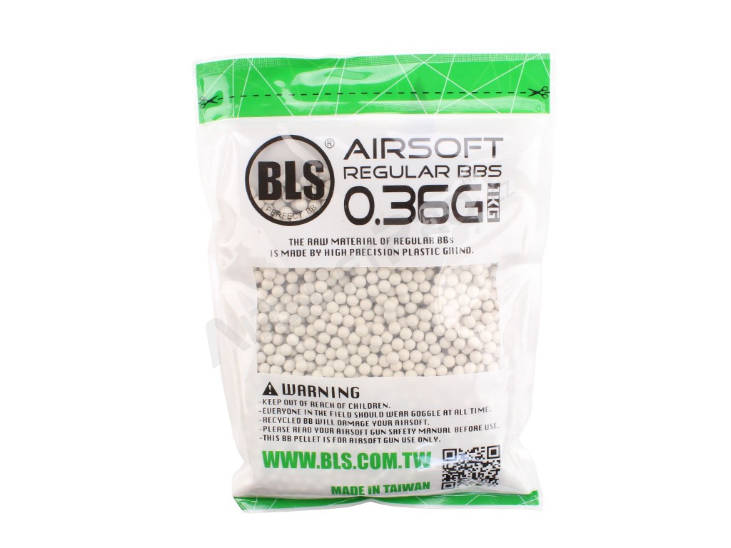Airsoftové guličky BLS Precision Grade 0,36 g | 2770 ks | 1 kg - biele [BLS]