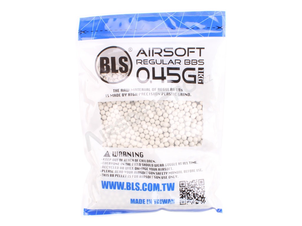 Airsoftové guličky BLS Precision Grade 0,45 g | 2220 ks | 1 kg - biele [BLS]