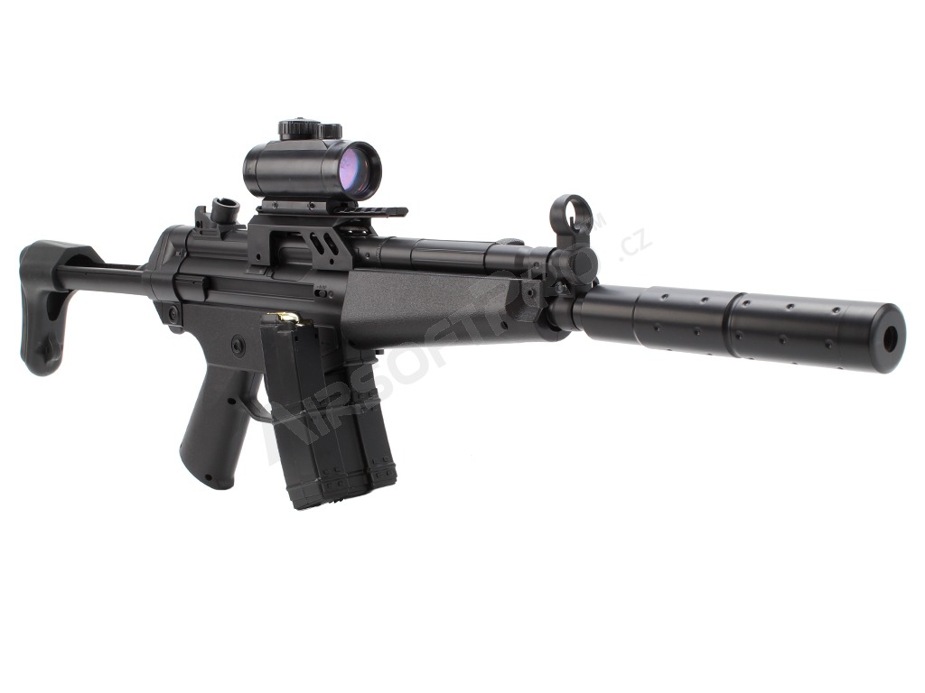 Airsoftová zbraň MP5J Sportline (CM.023) , kompletný set s príslušenstvom [CYMA]