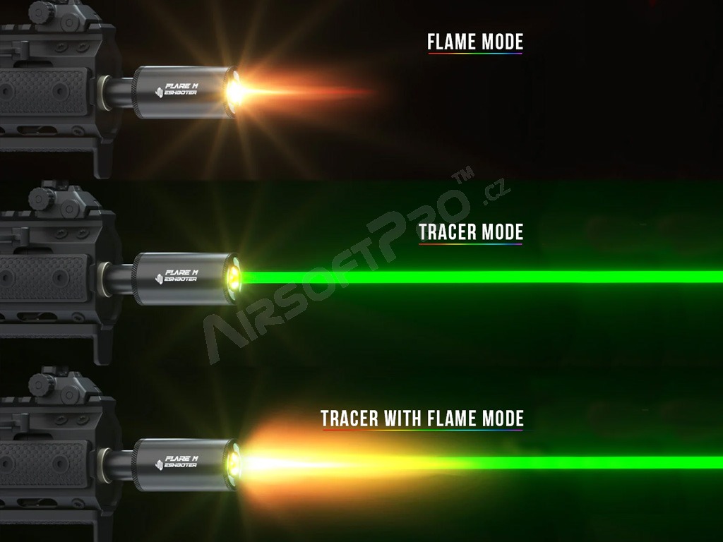 Nasvetľovací tlmič FLARE M - čierná [E-Shooter]
