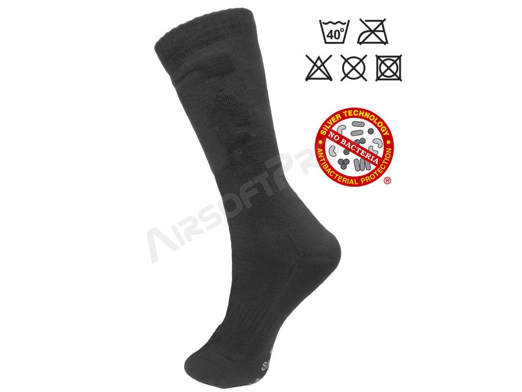 Antibakteriálne ponožky SNIPER so striebrom - čierne, veľ. 37-39 [ESP]