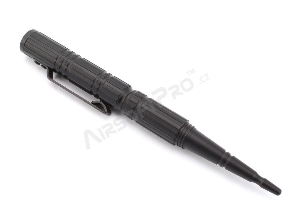 Kompaktné taktické pero s rozbíjačom skiel KBT-02 - čierne [ESP]