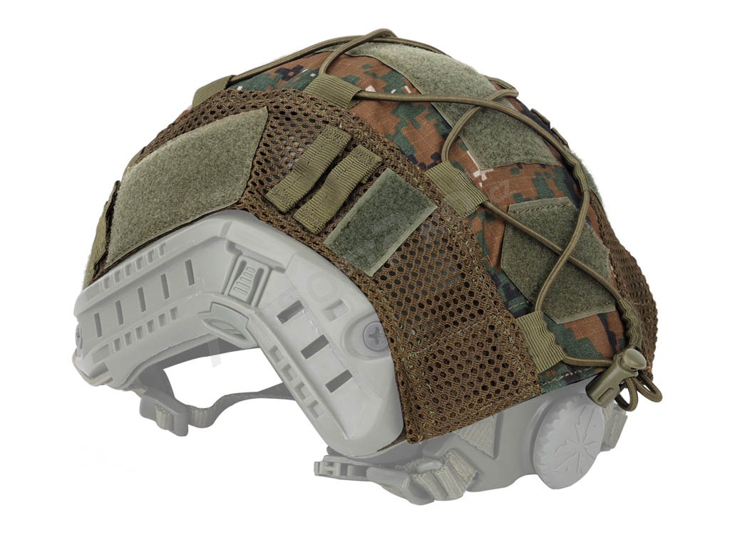 Poťah na helmu FAST s elastickou šnúrkou - Digital Woodland [Imperator Tactical]