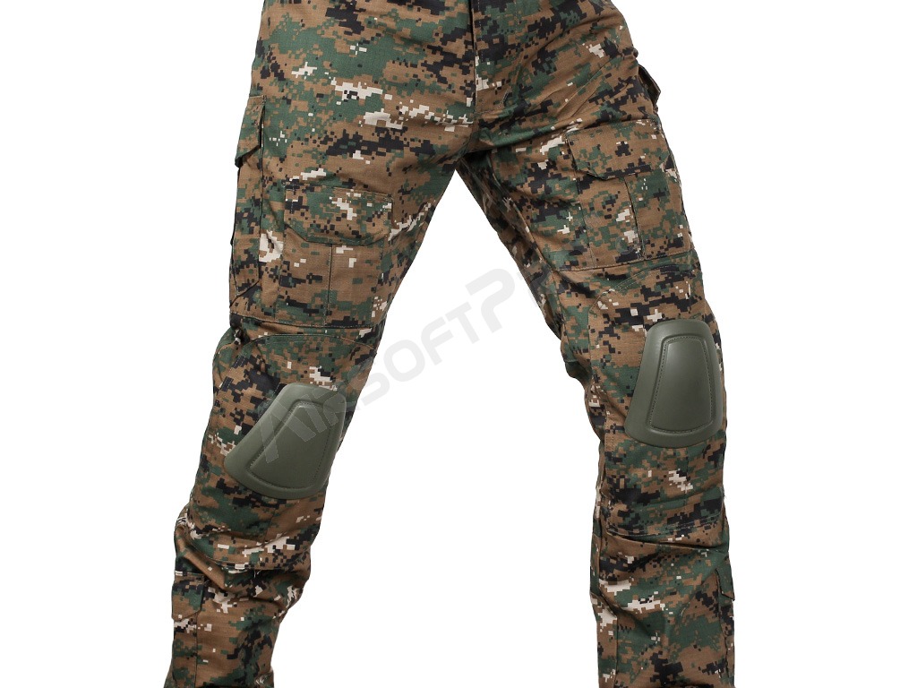Bojová uniforma s chráničmi - Digital Woodland [Imperator Tactical]
