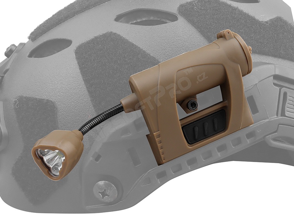 LED svietidlo MPLS CHARGE s montážou na helmu - TAN [Imperator Tactical]