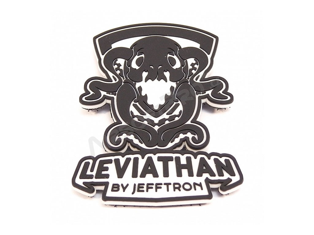 PVC 3D nášivka Leviathan - čiernobiela [JeffTron]