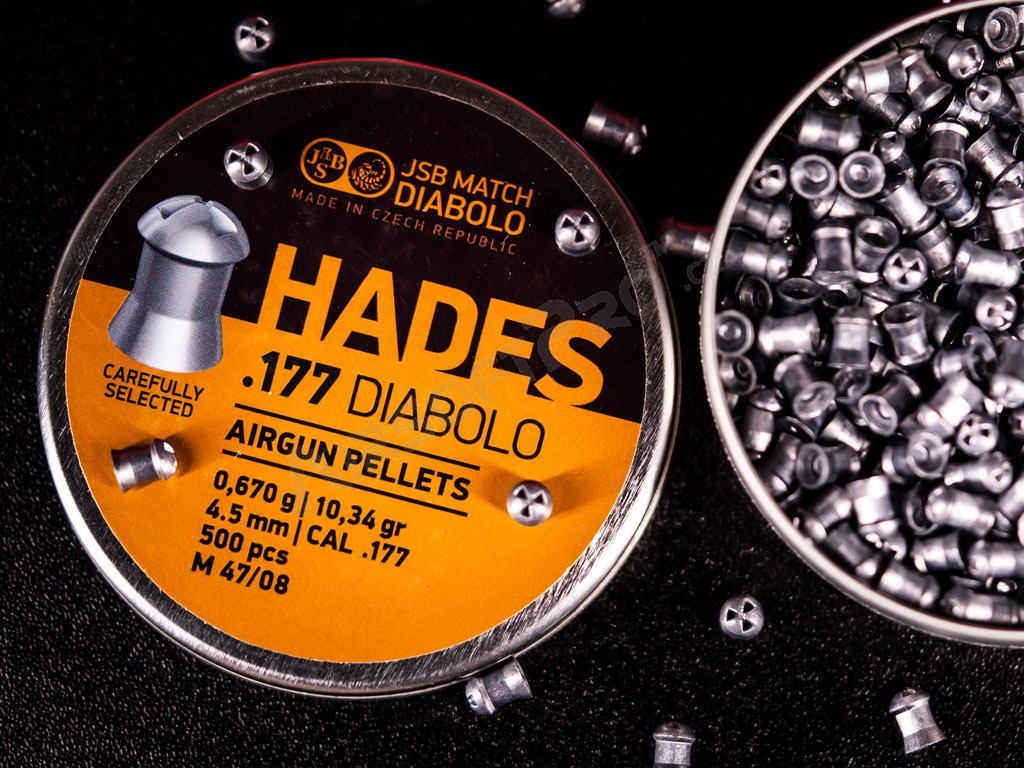 Diabolky HADES 4,50mm (cal .177) / 0,670g - 500ks [JSB Match Diabolo]