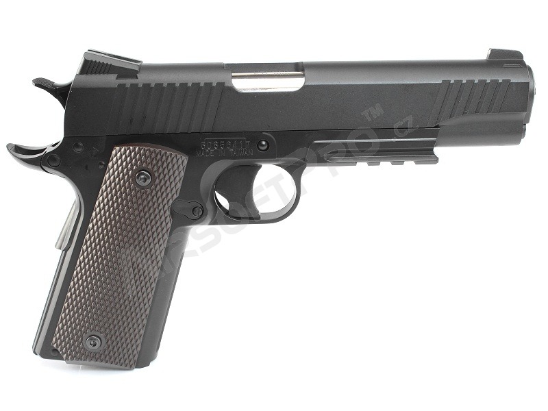 Airsoftová pištoľ CQBP M45A1 CO2, kovový záver, non-BlowBack - čierna [KWC]