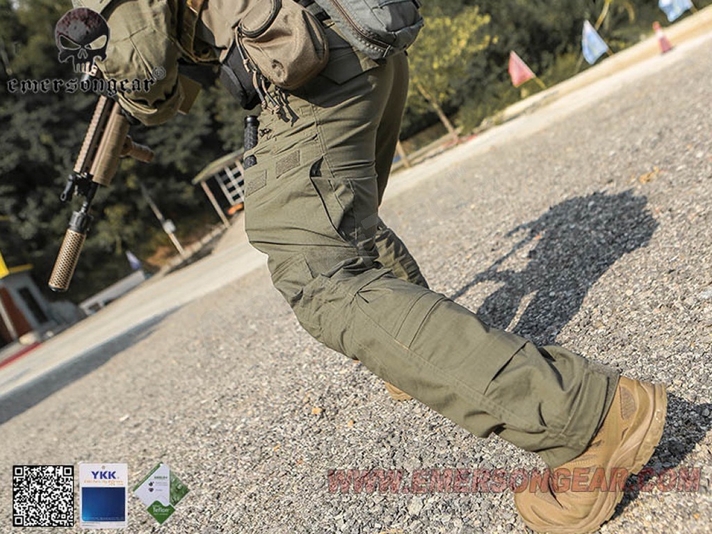 Maskáčové bojové nohavice E4 - Ranger Green, vel.XL (36) [EmersonGear]