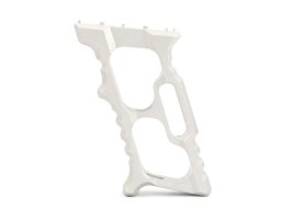 CNC hliníková rukoväť TD Minivert pre KeyMod / M-LOK predpažbie - strieborná [JJ Airsoft]