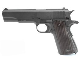 Airsoftová pištoľ 1911 CO2, celokov, BlowBack - čierna [KWC]
