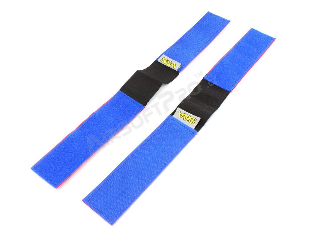 Rozlišovacie páska na ruku - modrá / červená, 2 ks [SLONG Airsoft]