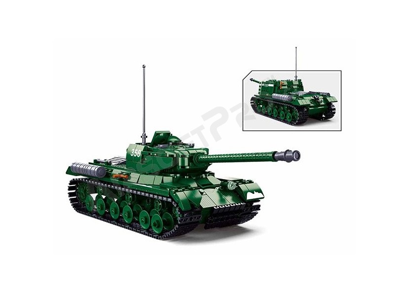 Stavebnica ARMY Bitka o Budapešť M38-B0979 Sovietsky ťažký tank IS-2 2v1 [Sluban]