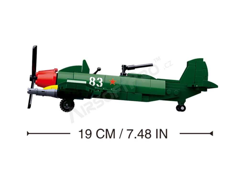 Stavebnica WW2 M38-B0683 Sovietske stíhacie lietadlo Iľjušin II [Sluban]