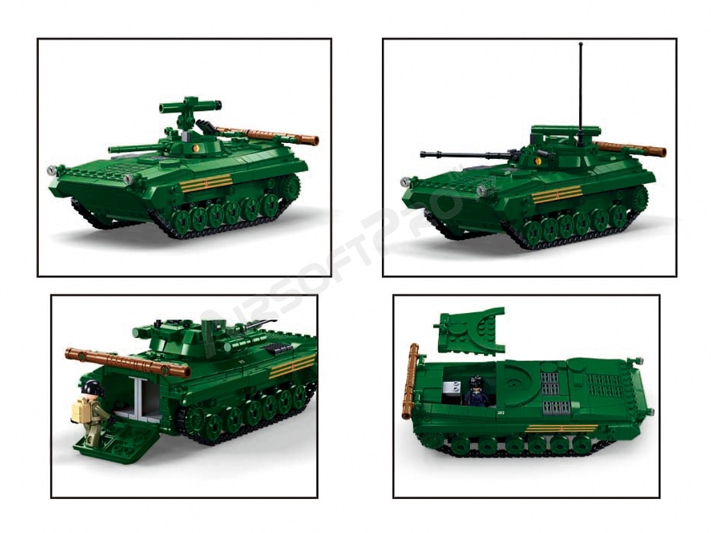 Stavebnica Model Bricks M38-B1136 Pechotné bojové vozidlo BMP 3v1 [Sluban]