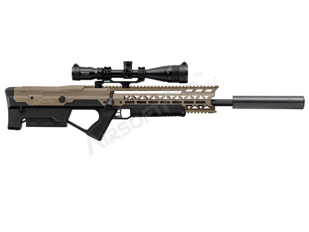 Airsoftová puška PC1 R-Shot System, Standard, Deluxe s optikou s puzdrom - čierná [STORM Airsoft]