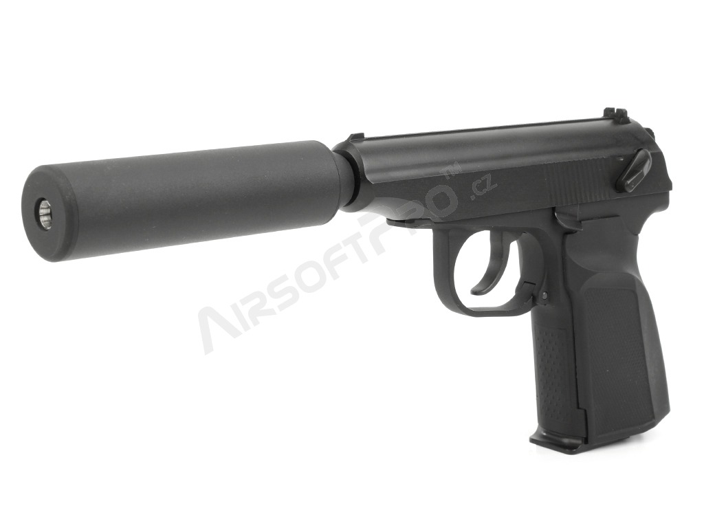 Airsoftová pištoľ Makarov MA 654K- tlmič s hlavnou - celokov, BlowBack [WE]