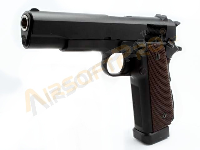 Airsoftová pištoľ M1911 A1 - CO2, BlowBack, celokov, dvojradový zásobník [WE]