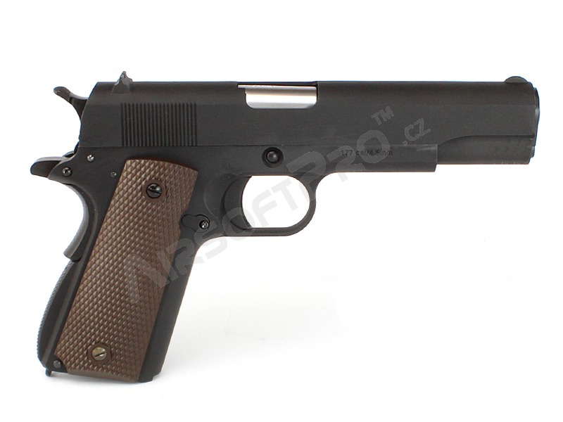 Airsoftová pištoľ M1911 A1 Gen.2 CO2, blowback, celokov - čierná [WE]