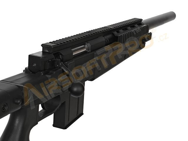 Airsoft sniper MB4406D + puškohľad a dvojnožka - čierna [Well]