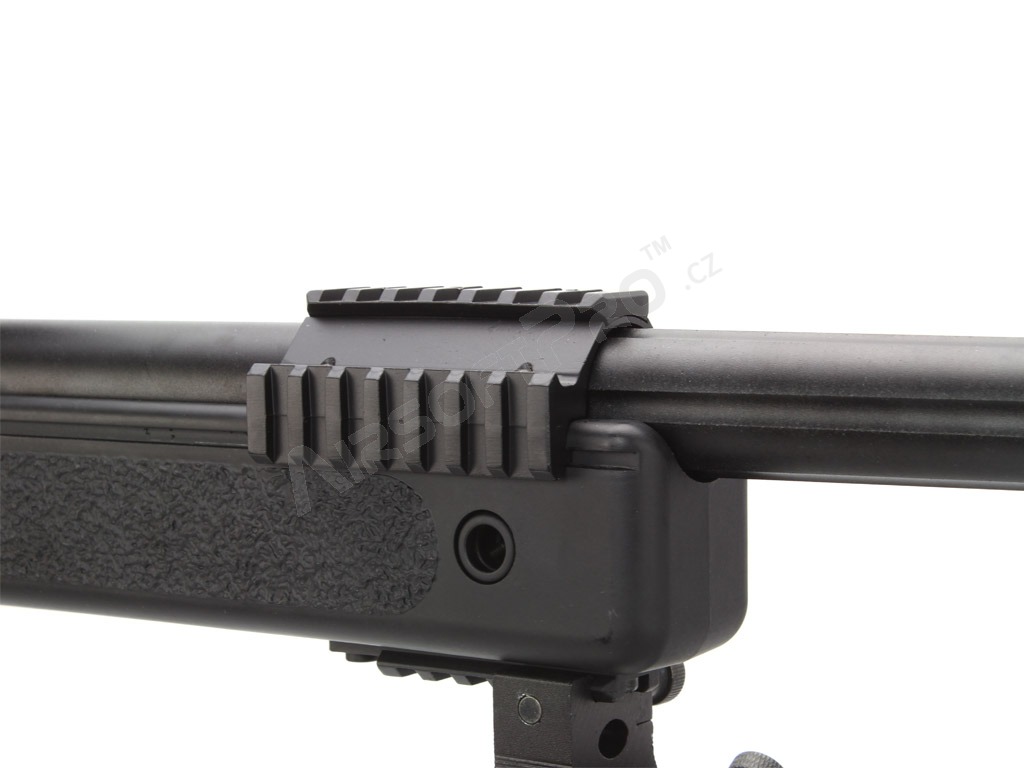 Airsoft sniper MB17D + puškohľad a dvojnožka - čierna [Well]
