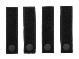 Velcro pásky na MOLLE, 4ks - Čierné [101 INC]
