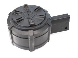 Bubnový zásobník pre M4/M16, 2300 rán, točný - čierny - NEFUNKČNÝ [G&G]