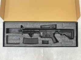 Airsoftová zbraň M4 AR15 MLOK Alpha ETU, celokov - Čierná - VRÁTENÁ [Delta Armory]