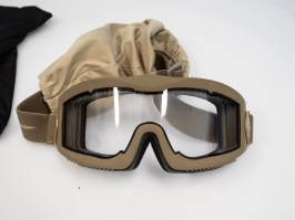 Ochranné okuliare AERO Series Thermal, TAN - číre - POŠKODENÉ [Lancer Tactical]