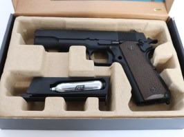 Airsoftová pištoľ M1911 A1 Gen.2 CO2, blowback, celokov - čierná - NEFUNKČNÉ [WE]