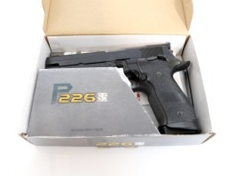 Airsoftová pištoľ P226-S5 CO2, celokov, BlowBack - čierna - NEFUNKČNÉ [KWC]