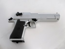 Airsoftová pištoľ DE .50 AE CO2, kovový záver, BlowBack - Strieborný - NEFUNKČNÉ [KWC]