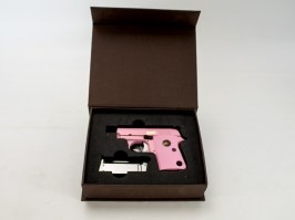Airsoftová pištoľ 1908 .25 ACP (CT25), celokov, GBB - ružová - NEFUNKČNÉ [WE]