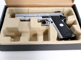 Airsoftová pištoľ KAC 1911 Knight Hawk Silver- celokov, BlowBack - NEFUNKČNÉ [WE]