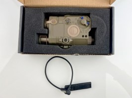 AN/PEQ-15-C LED svietidlo +červený a zelený laser (RIS) - TAN - NEFUNKČNÉ [Imperator Tactical]
