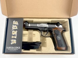 Airsoftová pištoľ Samurai Edge Biohazard M92 FULL AUTO GBB - Two Tone - NEFUNKČNÉ [WE]