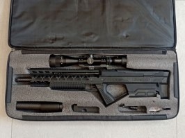Airsoftová puška PC1 R-Shot System, Standard, Deluxe s optikou s puzdrom - čierná - VRÁTENÉ [STORM Airsoft]