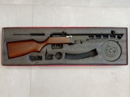 Airsoftový samopal PPSH - EBB, celokov, ABS pažba 2x zásobník (SW-09A) - - SERVISOVANÉ [Snow Wolf]
