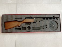 Airsoftový samopal PPSH - EBB, celokov, ABS pažba 2x zásobník (SW-09A) - SERVISOVANÉ [Snow Wolf]