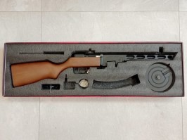 Airsoftový samopal PPSH-41 EBB, celokov, pravé drevo (SW-09W) - SERVISOVANÉ [Snow Wolf]