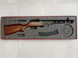 Airsoftový samopal PPSH - EBB, celokov, ABS pažba 2x zásobník (SW-09A) - VRÁTENÉ V 14 DŇACH [Snow Wolf]