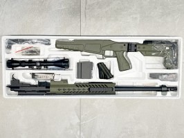 Airsoft sniper MB4418-3D + optika a dvojnožka - olivová  - SERVISOVANÉ [Well]