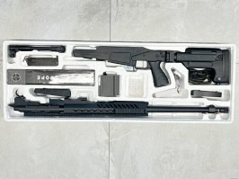 Airsoft sniper MB4418-3D + optika a dvojnožka - čierna - SERVISOVANÉ [Well]