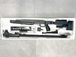 Airsoft sniper MB4414D + optika a dvojnožka - čierna - SERVISOVANÉ [Well]