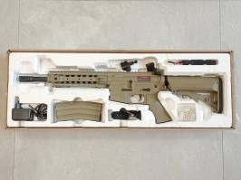 Airsoftová zbraň M4A1 URX III Sportline (CM.516) - TAN - SERVISOVANÉ [CYMA]