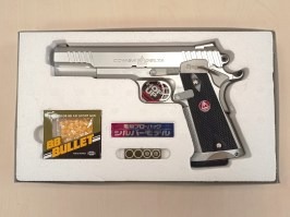 Airsoftová pištoľ Combat Delta strieborná, elektrická, BlowBack (EBB) - NEFUNKČNÁ [Tokyo Marui]